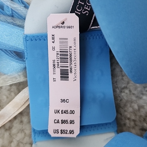 Victoria's Secret Blue Ombre Strapless & Attachment for Straps - Picture 2 of 4